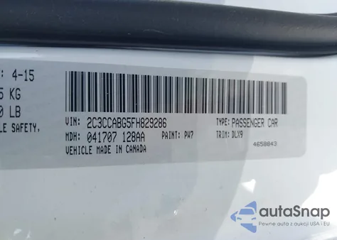 2015 Chrysler 300 300S from USA, damaged, VIN 2C3CCABG5FH829286